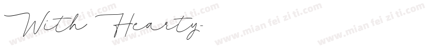 With Hearty字体转换